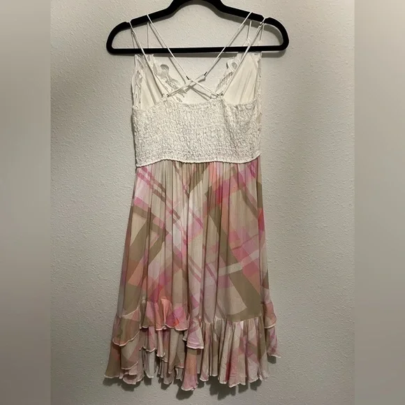 #269 Free People Adella Printed Mini Slip Medium - Picture 4 of 5
